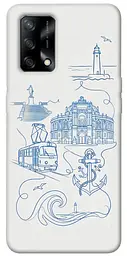TPU чохол Demsky Southern pearl для Oppo A74 4G