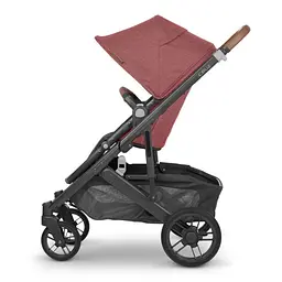 Прогулянкова коляска Uppababy Cruz V2 - Lucy + люлька Uppababy Carrycot Lucy Rosewood Melange Carbon Frame - мініатюра 2