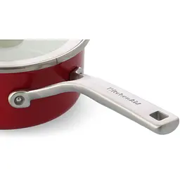 Ківш KitchenAid Steel Core з кришкою 18 см 2 л червоний (CC003264-001) - мініатюра 2