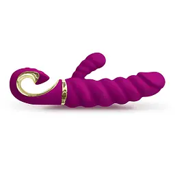 Вібратор-кролик Gvibe Gcandy 22 см (малиновий) - мініатюра 6
