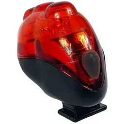 Ліхтарик блимавка світлодіодні Good Bike 5 LED 3 режими червоне світло (88317-IS) - мініатюра 5