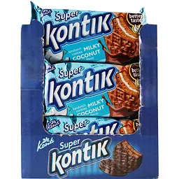 Печиво Konti Super Kontik зі смаком молочного кокосу 90 г (920610) - мініатюра 3