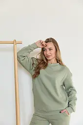 Жіночий теплий світшот для вагітних та годування груддю Berlin XXL-3XL (50-52) Lullababe Оливковий - мініатюра 5