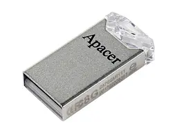USB флеш накопичувач Apacer 64 GB AH111 Crystal (AP64GAH111CR-1) - мініатюра 2