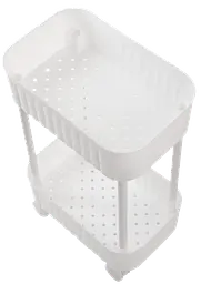 Етажерка 2-х ярусна 6021 Honeycomb WHITE 17х27х43 см VIOLET HOUSE meb0000378 - мініатюра 4