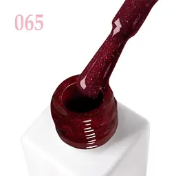 Гель-лак для нігтів червоний 065 з шиммером JOIA vegan 6 мл - мініатюра 4