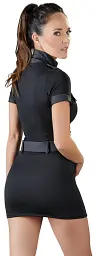 Еротичний костюм Cottelli Collection Costumes Police Dress M чорний - мініатюра 4