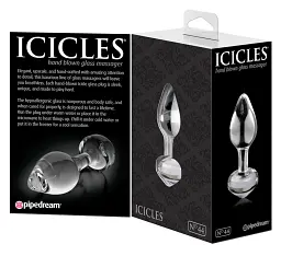 Анальна пробка Icicles Модель 44, 8 см (прозорий) - мініатюра 5
