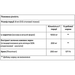 Дієтична добавка L-карнітин + Екстракт зеленої кави і Хром Haya Labs Advanced Liquid L-Carnitine апельсин 500 мл - мініатюра 2