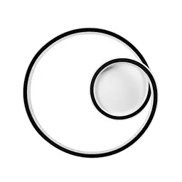 Люстра стельова LED Levistella 7871020, 56W, біло-чорна, сучасний стиль - мініатюра 3