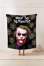 Плед плюшевий 3D Джокер Why so serious? 160х200 см - мініатюра 2