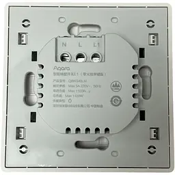 Розумний вимикач Aqara E1 White (QBKG40LM) [107830] - мініатюра 2