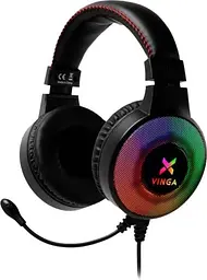 Ігрова гарнітура Vinga HSCU-100 Gaming LED Black (HSCU-100)