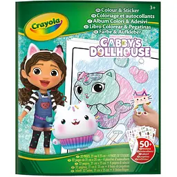 Розмальовка Crayola Gabby's Doll's House 32 сторінки та 4 сторінки наліпок - мініатюра 2