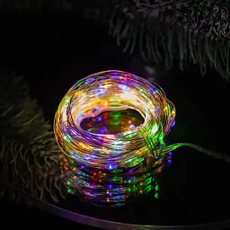 Гірлянда Роса нитка 200 LED довжина 20 м USB, мультиколор GarlandoPro USB200L20MWML - мініатюра 21