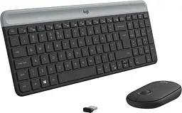 Комплект клавіатура і миша Logitech MK470 Wireless Slim Graphite [920-009206\920-009204] [80788] - мініатюра 2
