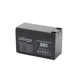 Акумуляторна батарея EnerGenie, 12V, 7.5 Аг, AGM, T2, 151x94x65 мм, 2.8 кг (BAT-12V7.5AH)