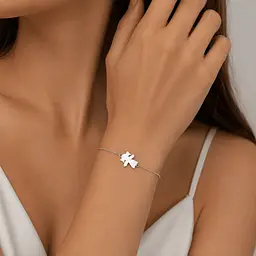 Браслет з білого золота Дівчинка (з2079) 19