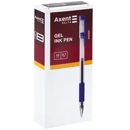 Ручка гелева Axent Delta 0,7 мм, синій (DG2033-02) - мініатюра 2