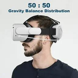 Елітний ремінець з батареєю для Quest 25000 мАч Продовжує час відтворення на 3 години, Швидка зарядка VR Power, Регульований - мініатюра 2