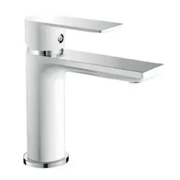 Змішувач для умивальника Haiba Alex 001 white/chrome HB9562 Білий матовий