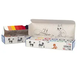 Гуаш Rosa Kids 12кольор. 10мл Cats 301103 - мініатюра 1