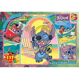 Дитячий пазл "Stitch" G-Toys SC608 постер 117 елементів