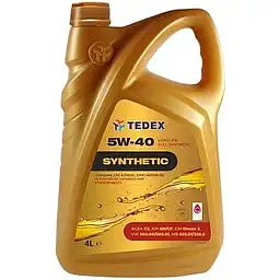 Олива моторна Tedex Synthetic SM/CF SAE: 5W-40 4 л (163613)