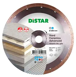 Алмазний диск по керамограніту Distar Hard ceramics Advanсed 1A1R 250x1,5x10x25,4 мм