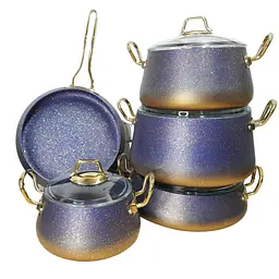 Набір посуду O.M.S. Collection 3042 Blue 9 предметів