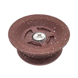 Ручка для кришки каструлі сковороди кругла керамічна, Kitchen Master Коричневий 85609 - мініатюра 3
