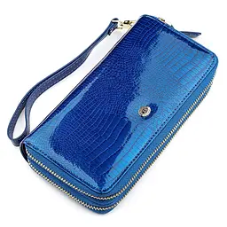 Гаманець жіночий ST Leather 18447 (S5001A) на блискавці синій - мініатюра 4