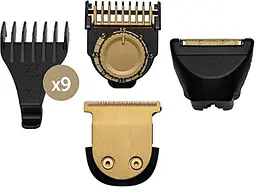 Тример Remington T-Series, для бороди та вусів, акум., роторний мотор, насадок-12, сталь, чорний - мініатюра 5
