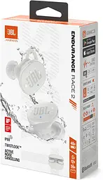 Bluetooth-гарнітура JBL Endurance Race 2 White (JBLENDURACE2WHT) - мініатюра 5