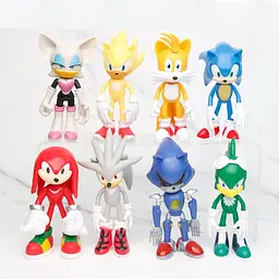 Іграшки фігурки Супер Сонік набір Sonic the Hedgehog 8 шт