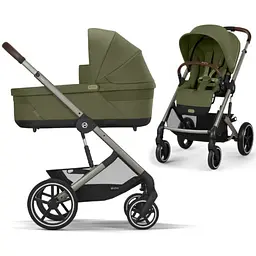 Коляска Cybex Balios S Lux Taupe 2 в 1 Moss Green 2025 р.