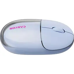 Миша Canyon OnClick 24 BT/ Wireless Transparent/Blue (CNS-CMSW24BL) - мініатюра 9