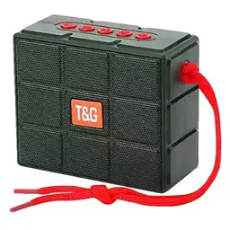 Портативна бездротова Bluetooth колонка T&G TG-311 з потужним звучанням LED-підсвічуванням та ремінцем для перенесення Зелений