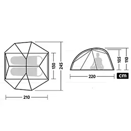 Намет Naturehike Star River UL CNK2450WS022 двомісний ультралегкий сірий - мініатюра 3