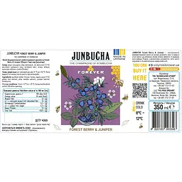 Напій безалкогольний Forever Janbucha Forest Berry & Jupiner слабогазований 0.35 л - мініатюра 6
