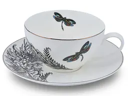 Чашка чайна з блюдцем порцелянова Astera Charm Dragonfly 410 мл (A0530-CS410-A)