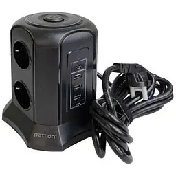 Мережевий фільтр живлення Patron SP-1663-USBT (EXT-PN-SP-1663-USBT)