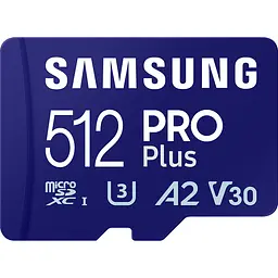 Карта пам'яті Samsung microSDXC PRO Plus 512GB Class 10 UHS-I U3 V30 A2 + SD Adapter (MB-MD512SA) [112861] - мініатюра 12
