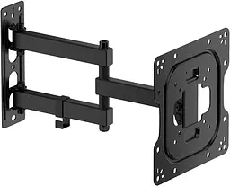Кронштейн для ТВ AGN AGN43-222P з поворотом/два коліна/23"-43"/30 кг/max.VESA 200x200/Чорний