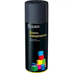 Фарба (емаль) аерозольна SLIDER color 7016 сірий антрацит 400 мл 000023344