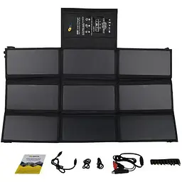 Портативна сонячна панель Altek ALT-63 Black (2115544) [164314] - мініатюра 3