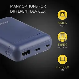 Універсальна зарядна батарея Intenso XS10000 10000mAh (Blue) - мініатюра 5
