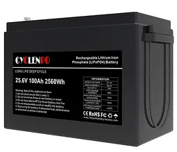 Акумуляторна батарея для ДБЖ Cyclen LiFePO4 25.6 V / 100 А*ч (44-00080) - мініатюра 3