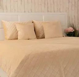 Покривало Руно VeLour 150х220 "Beige ромб" (360.55_Beige ромб)