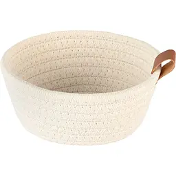 Кошик плетений МВМ My Home (MVM) TH-33 S 16х6.5 см білий (TH-33 S WHITE)